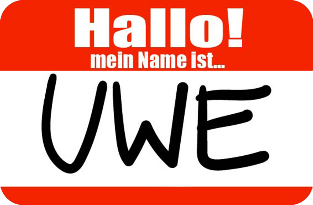Namensschild Uwe Patch