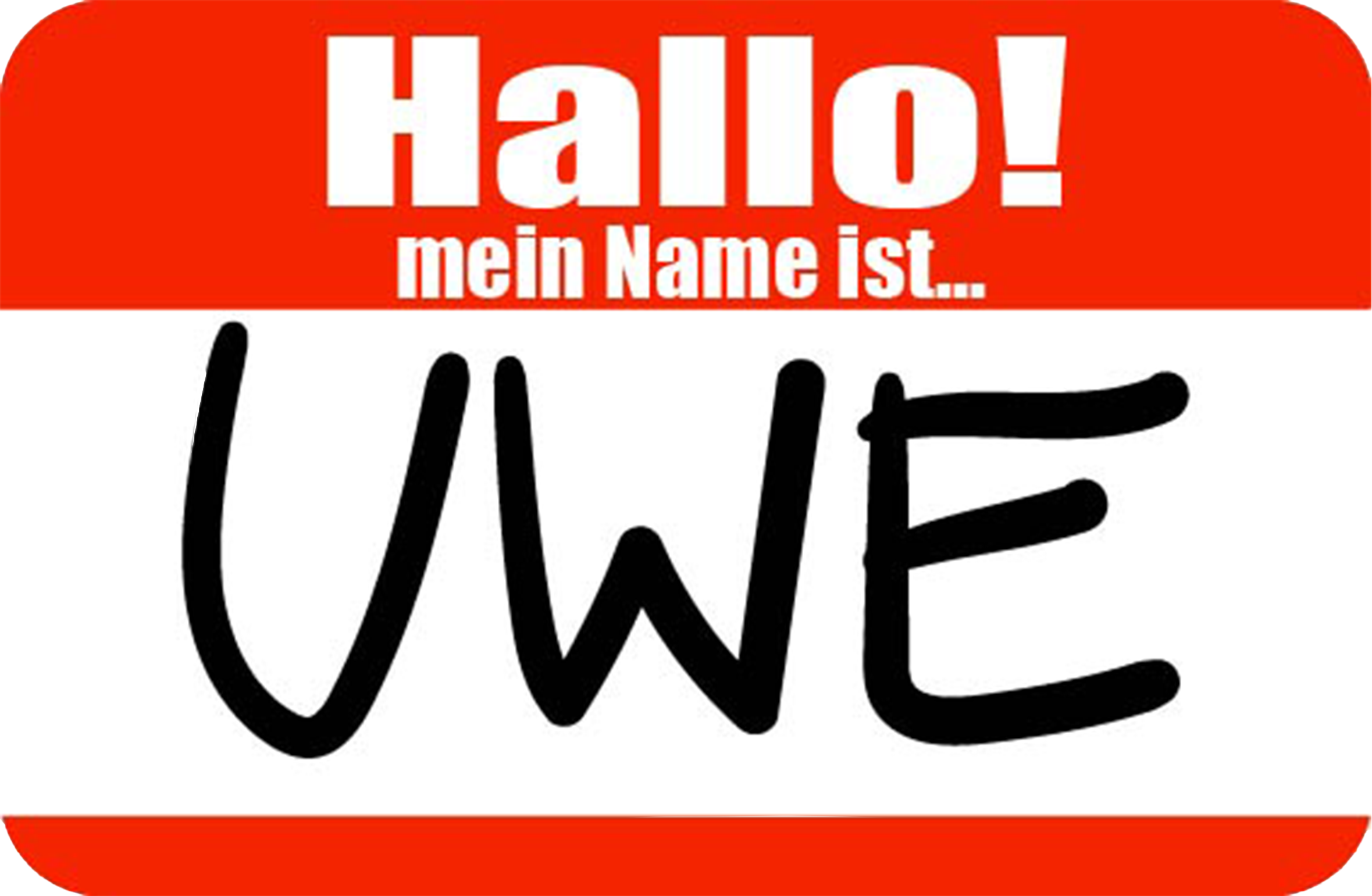 Namensschild Uwe Patch